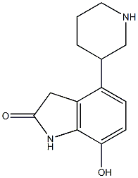 7-Hydroxy-4-(3-piperidinyl)-1H-indol-2(3H)-one Struktur