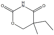 5,6-Dihydro-5-ethyl-5-methyl-2H-1,3-oxazine-2,4(3H)-dione Struktur