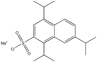 1,4,7-Triisopropyl-2-naphthalenesulfonic acid sodium salt Struktur