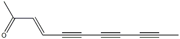 (3E)-3-Undecene-5,7,9-triyn-2-one Struktur