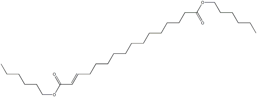 2-Hexadecenedioic acid dihexyl ester Struktur