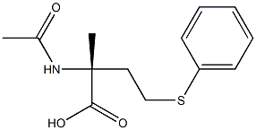 (R)-2-(Acetylamino)-2-methyl-4-(phenylthio)butyric acid Struktur