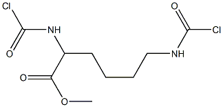 2,6-Bis[(chloroformyl)amino]hexanoic acid methyl ester Struktur