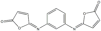 1,3-Bis(2-oxofuran-5(2H)-ylideneamino)benzene Struktur