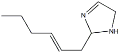 2-(2-Hexenyl)-3-imidazoline Struktur