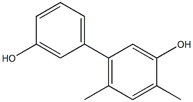 4,6-Dimethyl-1,1'-biphenyl-3,3'-diol Struktur