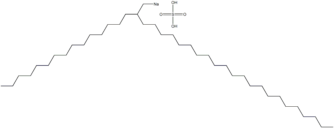 Sulfuric acid 2-pentadecyltetracosyl=sodium salt Struktur