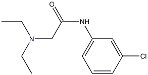 N-[3-Chlorophenyl]-2-(diethylamino)acetamide Struktur