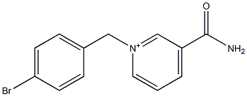 1-(4-Bromobenzyl)-3-carbamoylpyridinium Struktur