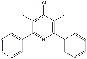 4-Chloro-2,6-diphenyl-3,5-dimethylpyridine Struktur