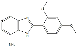 7-Amino-2-(2,4-dimethoxyphenyl)-1H-imidazo[4,5-c]pyridine Struktur