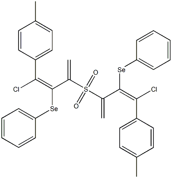 (4-Methylphenyl)[(Z)-3-chloro-1-methylene-2-phenylseleno-2-propenyl] sulfone Struktur