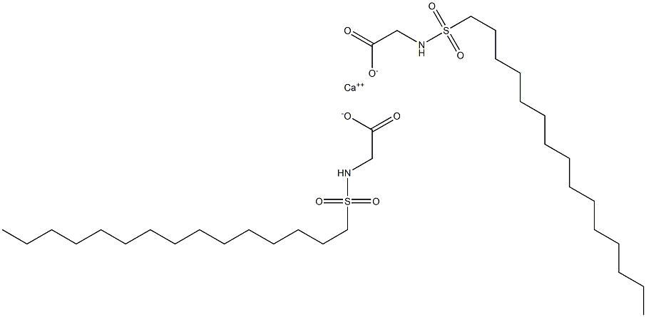 Bis(N-pentadecylsulfonylglycine)calcium salt Struktur