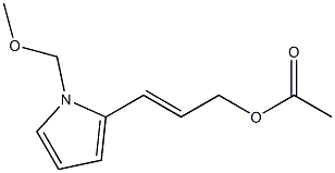 1-(Methoxymethyl)-2-(3-acetoxy-1-propenyl)-1H-pyrrole Struktur