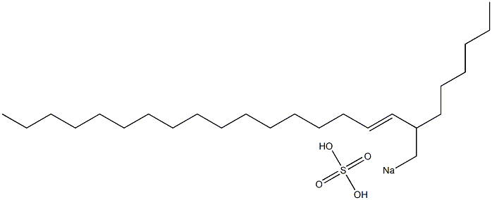 Sulfuric acid 2-hexyl-3-nonadecenyl=sodium ester salt Struktur