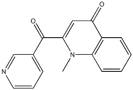 1-Methyl-2-[(3-pyridinyl)carbonyl]quinolin-4(1H)-one Struktur