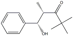 (1S,2S)-1-Phenyl-2,4,4-trimethyl-1-hydroxy-3-pentanone Struktur