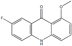 7-Fluoro-1-methoxyacridin-9(10H)-one Struktur