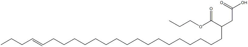 3-(18-Docosenyl)succinic acid 1-hydrogen 4-propyl ester Struktur