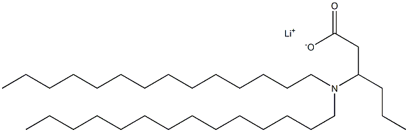 3-(Ditetradecylamino)hexanoic acid lithium salt Struktur