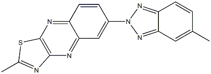 2-Methyl-6-(5-methyl-2H-benzotriazol-2-yl)thiazolo[4,5-b]quinoxaline Struktur