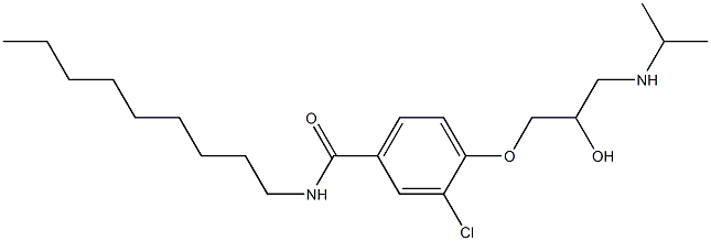 1-[4-[Nonylcarbamoyl]-2-chlorophenoxy]-3-[isopropylamino]-2-propanol Struktur