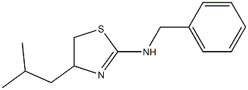 2-(Benzylamino)-4-isobutyl-2-thiazoline Struktur