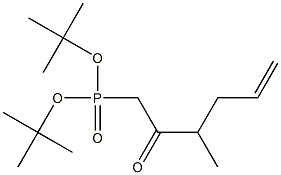 (3-Methyl-2-oxo-5-hexenyl)phosphonic acid di-tert-butyl ester Struktur