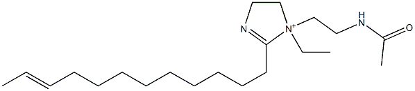 1-[2-(Acetylamino)ethyl]-2-(10-dodecenyl)-1-ethyl-2-imidazoline-1-ium Struktur