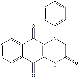 3,4-Dihydro-4-[phenyl]benzo[g]quinoxaline-2,5,10(1H)-trione Struktur