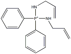 Diphenylbis(allylamino)phosphonium Struktur