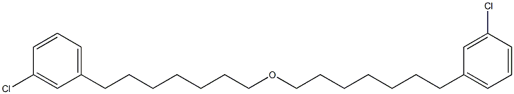 3-Chlorophenylheptyl ether Struktur