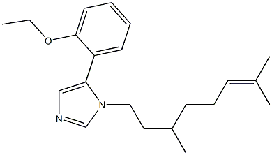 1-(3,7-Dimethyl-6-octenyl)-5-(2-ethoxyphenyl)-1H-imidazole Struktur