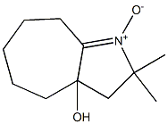 2,2-Dimethyl-3a-hydroxy-2,3,3a,4,5,6,7,8-octahydrocyclohepta[b]pyrrole 1-oxide Struktur