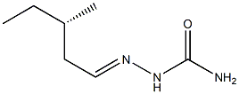 [S,(+)]-3-Methylvaleraldehyde semicarbazone Struktur