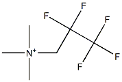 2,2,3,3,3-Pentafluoro-N,N,N-trimethyl-1-propanaminium Struktur