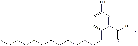 2-Tridecyl-5-hydroxybenzoic acid potassium salt Struktur