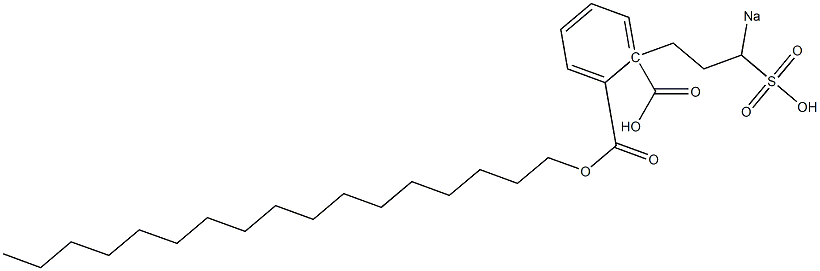 Phthalic acid 1-heptadecyl 2-(3-sodiosulfopropyl) ester Struktur