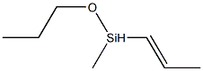 Propoxy(methyl)(1-propenyl)silane Struktur