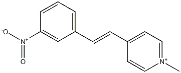 4-(3-Nitrostyryl)-1-methylpyridinium Struktur