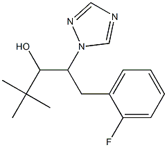 1-(2-Fluorophenyl)-4,4-dimethyl-2-(1H-1,2,4-triazol-1-yl)-3-pentanol Struktur