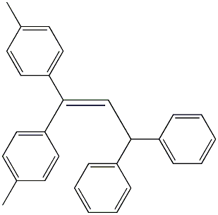 3,3-Bis(4-methylphenyl)-1,1-diphenyl-2-propene Struktur