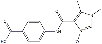 4-[[[1,5-Dimethyl-1H-imidazole 3-oxide]-4-yl]carbonylamino]benzoic acid Struktur