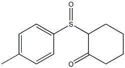 2-[(4-Methylphenyl)sulfinyl]-1-cyclohexanone Struktur