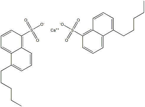 Bis(5-pentyl-1-naphthalenesulfonic acid)calcium salt Struktur