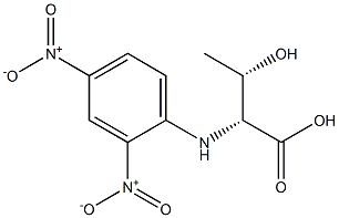 (2R,3S)-3-Hydroxy-2-(2,4-dinitrophenylamino)butanoic acid Struktur