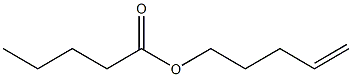 Valeric acid 4-pentenyl ester Struktur