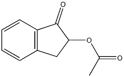 2-Acetoxy-2,3-dihydro-1H-indene-1-one Struktur