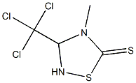 4-Methyl-3-trichloromethyl-1,2,4-thiadiazolidine-5-thione Struktur