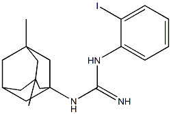 1-(3,5-Dimethyl-1-adamantyl)-3-(2-iodophenyl)guanidine Struktur